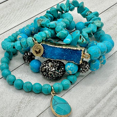 Blue Lagoon Bracelet Stack