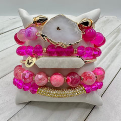 Pink Panache Bracelet Stack