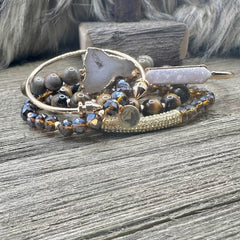 Mocha Marvel Bracelet Stack