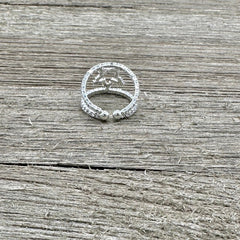 Bright Star Crystal Cuff Ring