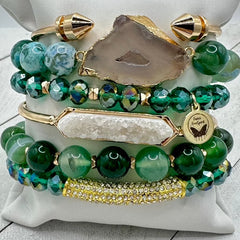 Green Goddess Bracelet Stack