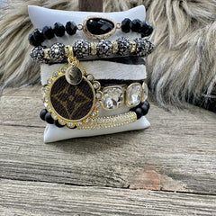 Starry Knight Luxe Designer Charm Bracelet Stack