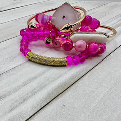 Pink Panache Bracelet Stack