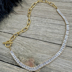 Couture Chain Baguette Choker Necklace