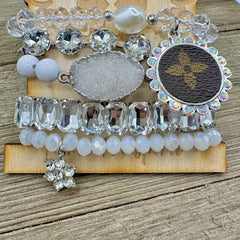 Queen of Sparkle Luxe Designer Bracelet Stack