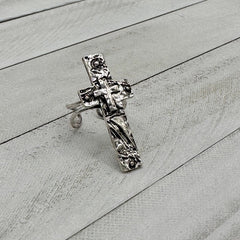 Lyla Cross Cuff Ring