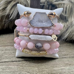 Pink Princess Bracelet Stack