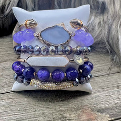 Lavender Fields Bracelet Stack