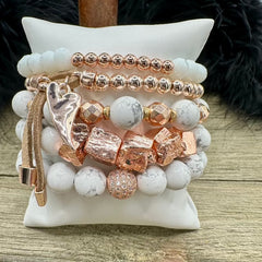 Boho Blush Bracelet Stack