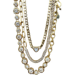 Couture Chain Baguette Choker Necklace