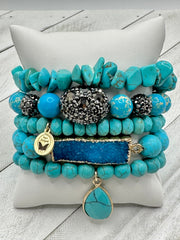 Blue Lagoon Bracelet Stack