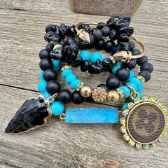 Turks and Sass Luxe Designer Bracelet Stack