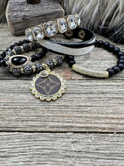 Starry Knight Luxe Designer Charm Bracelet Stack