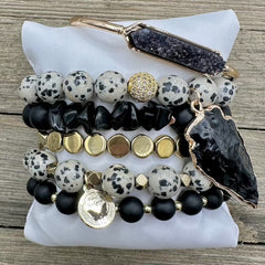 Peppered Up Glam Bracelet Stack