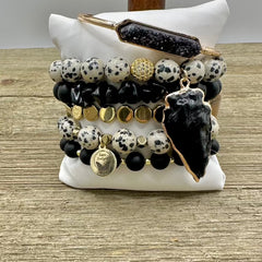 Peppered Up Glam Bracelet Stack