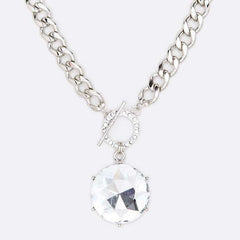 Radiant Rebel Crystal Drop Toggle Necklace Set