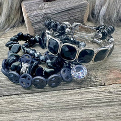 Noir Peace Parade Bracelet Stack